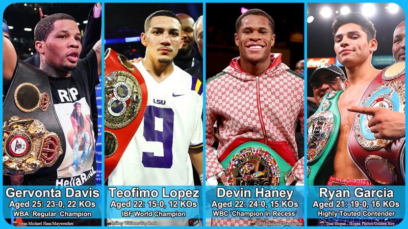 ライト級黄金時代/テオフィモ・ロペス/デビン・ヘイニー/ジャーボンティ・デービス/ライアン・ガルシア