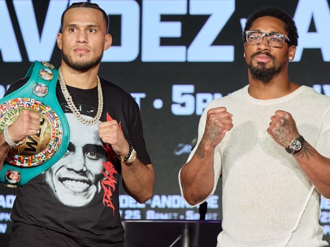 西部戦線異状あり/デビッド・べナビデスVSデメトリアス・アンドラーデ/ジャモール・チャーロVSホセ・ベナビデス